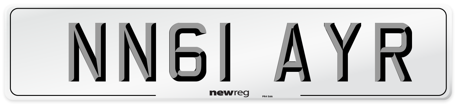 NN61 AYR Number Plate from New Reg